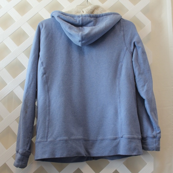 Ladies Blue LL Bean Zip UP Hooded Jacket Size SM - Picture 4 of 4